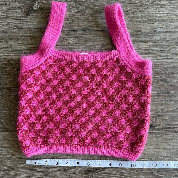 Zara Bright Pink Knit Top - Picture 5 of 5